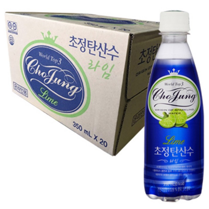 초정탄산수 라임, 350ml, 20개입