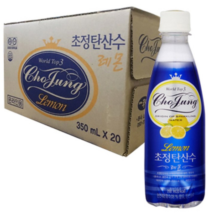 초정탄산수 레몬, 350ml, 20개