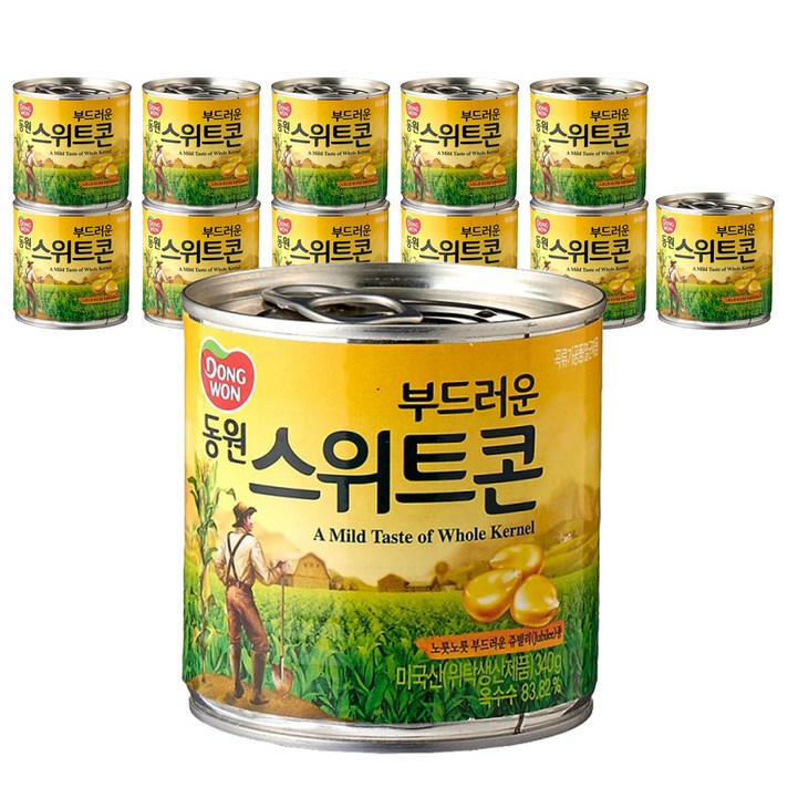 동원에프엔비 부드러운 스위트콘, 340g, 12개입