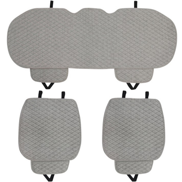 블루초이스 4계절 자동차 방석 시트 세트, 그레이, 1세트