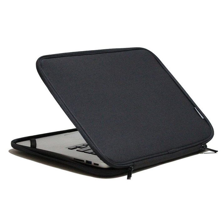 인트존 투톤 지퍼 게이밍 파우치 INTC-215G, 스모키 블랙, 15.6in