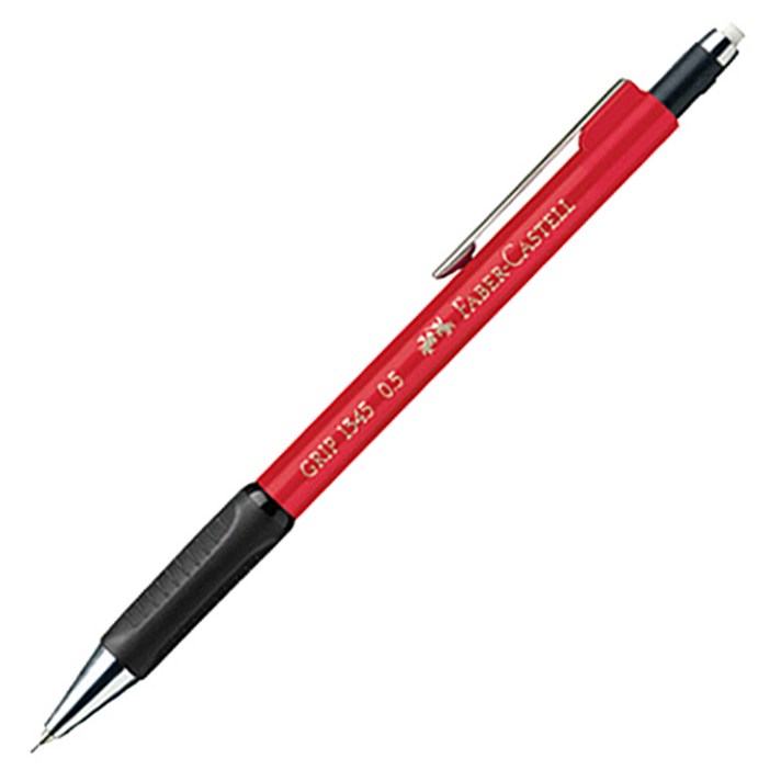 파버카스텔 그립 샤프 1345 브라이트레드, 0.5mm, 1개
