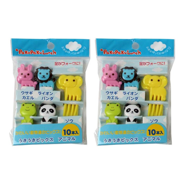 키친구 동물 포크픽 10p, 2세트
