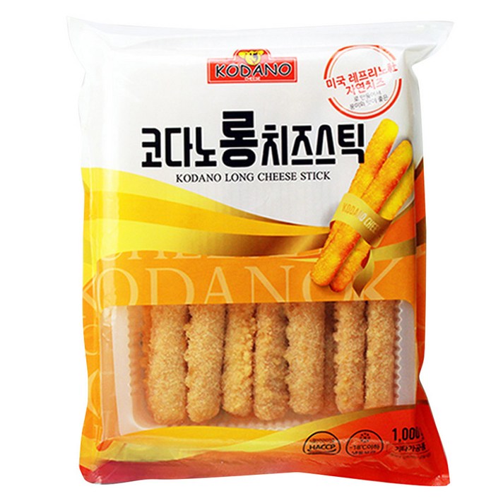 코다노치즈 롱 치즈스틱 (냉동), 1000g, 1개