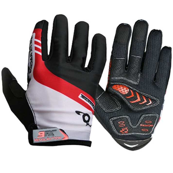 나인에프엑스 스포츠 자전거 장갑 9FX-01, 포인트화이트