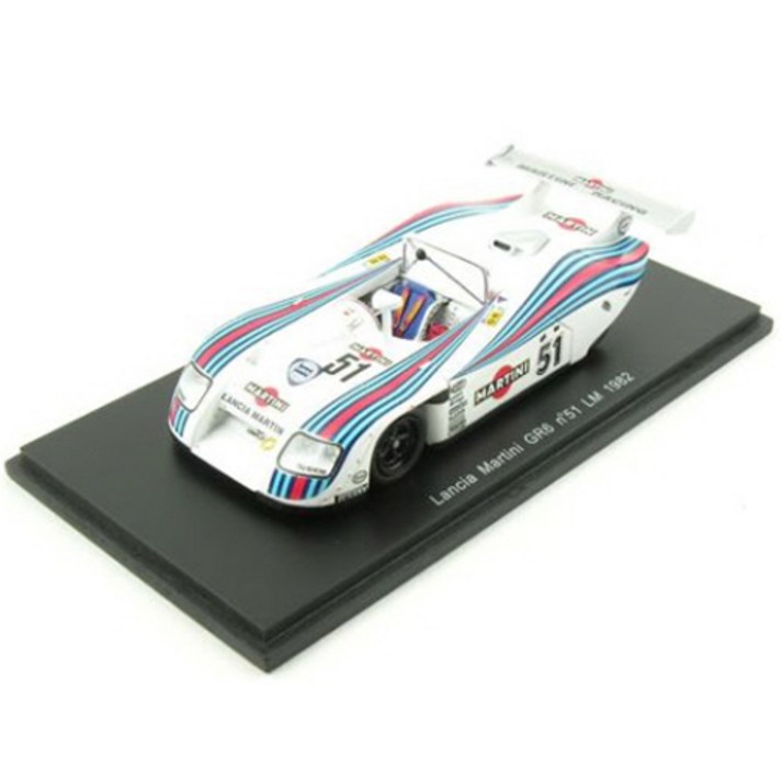 SPARK 레프리카 1/43 LANCIA MARTINI GR6 51 LM 1982 모형 자동차 (SP906625DE), 혼합 색상