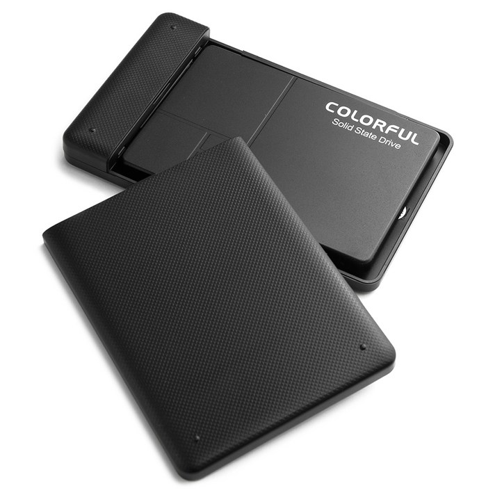 COLORFUL Solid State Drive SL300 ONYX Q + 외장하드 케이스, 128GB, 혼합 색상