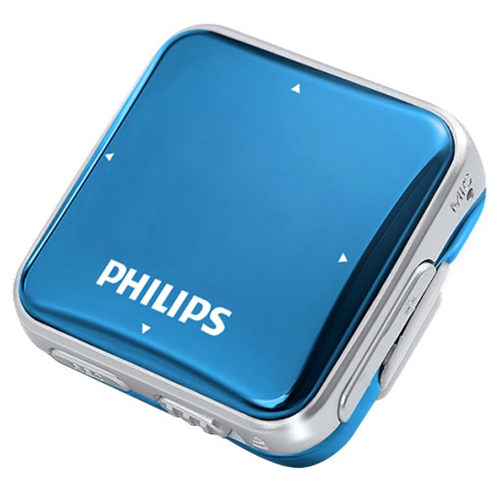 필립스 Mp3 Player 8GB, SA2208, Blue