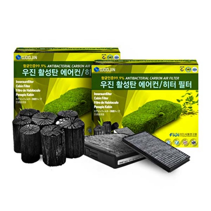 우진필터 차량용 우진 활성탄 에어컨 히터 필터 BB, s04, 2개입
