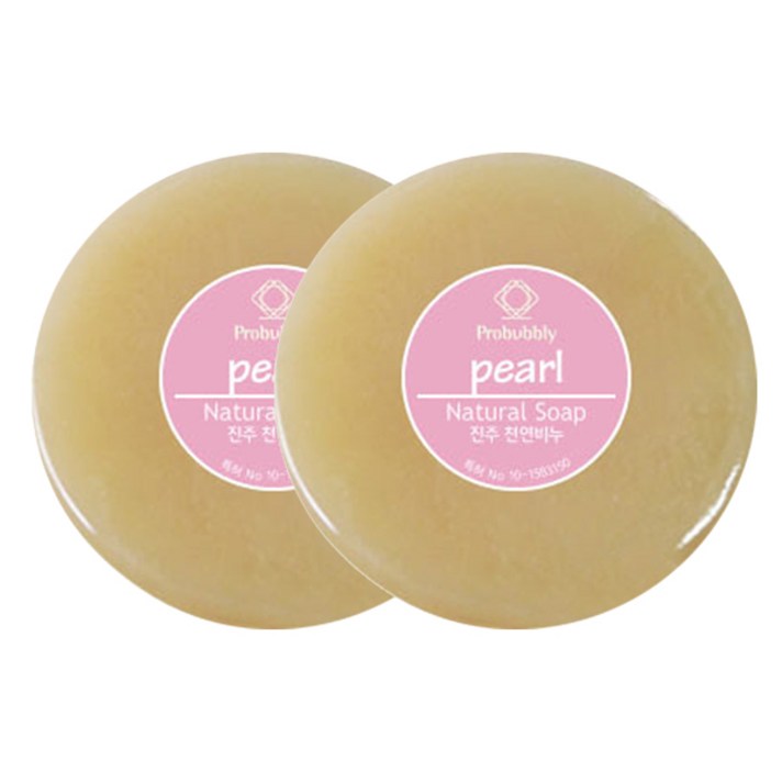 프로버블리 진주 중성비누 연노랑, 110g, 2개입