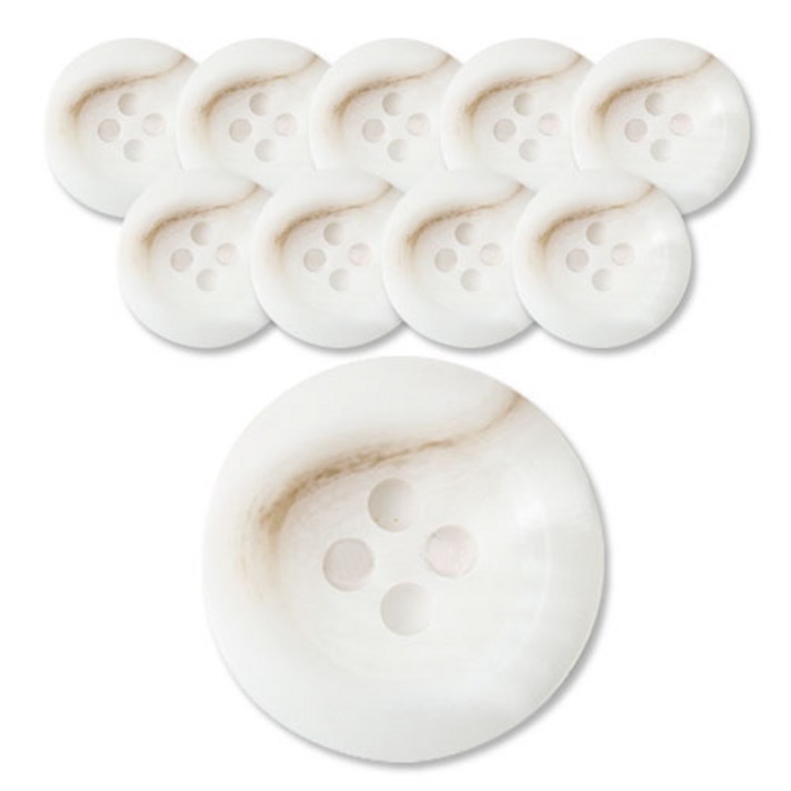 동화상가몰 더샾 단추 무광 20mm, WT, 10개입