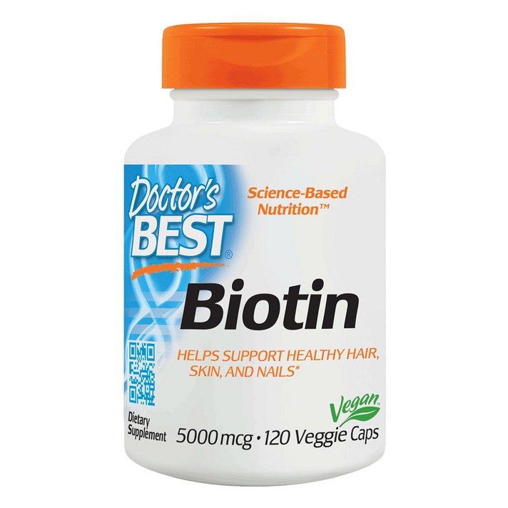닥터스베스트 비오틴 5000mcg 베지 캡, 14.4g, 1개