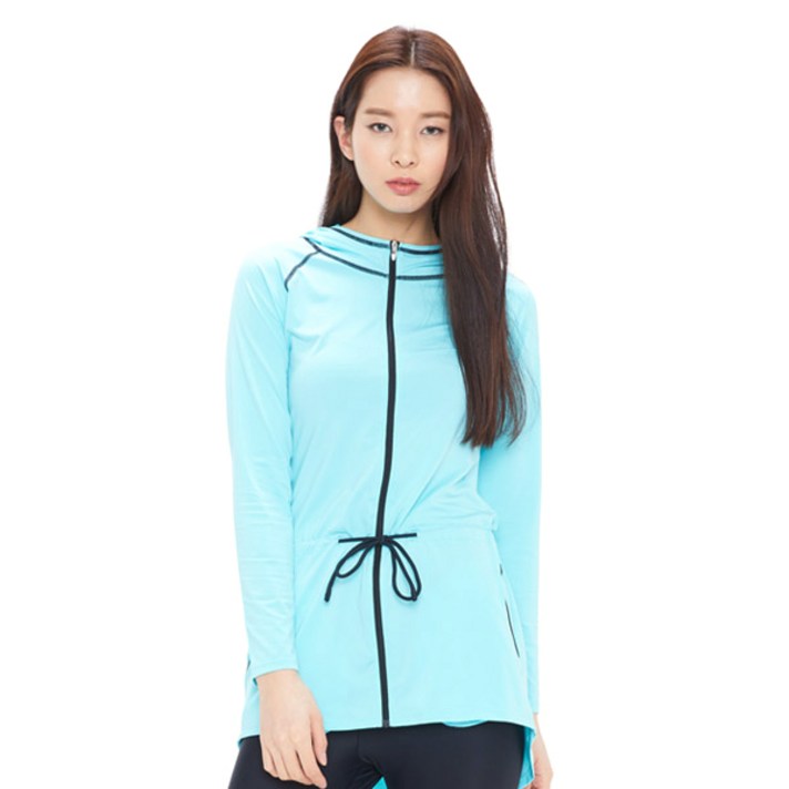 쿠기 여성용 후드집업 래쉬가드 KF-L378