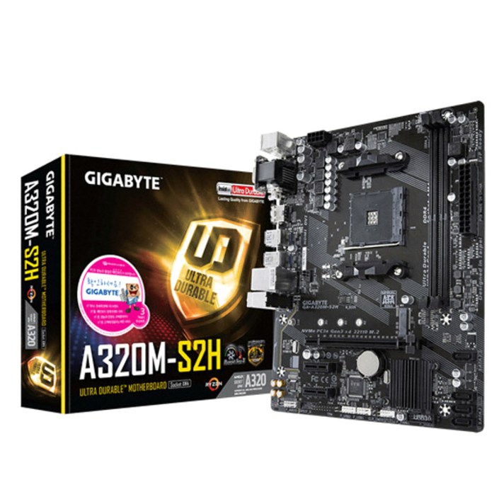 GIGABYTE GA-A320M-S2H 듀러블에디션 (제이씨현)