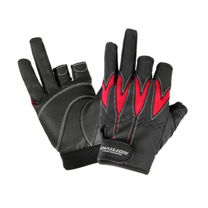 챌리온 3컷 낚시장갑 CFG-02, 혼합 색상