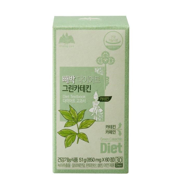 다이어트교과서 빼박 다이어트 그린카테킨, 60정, 1개