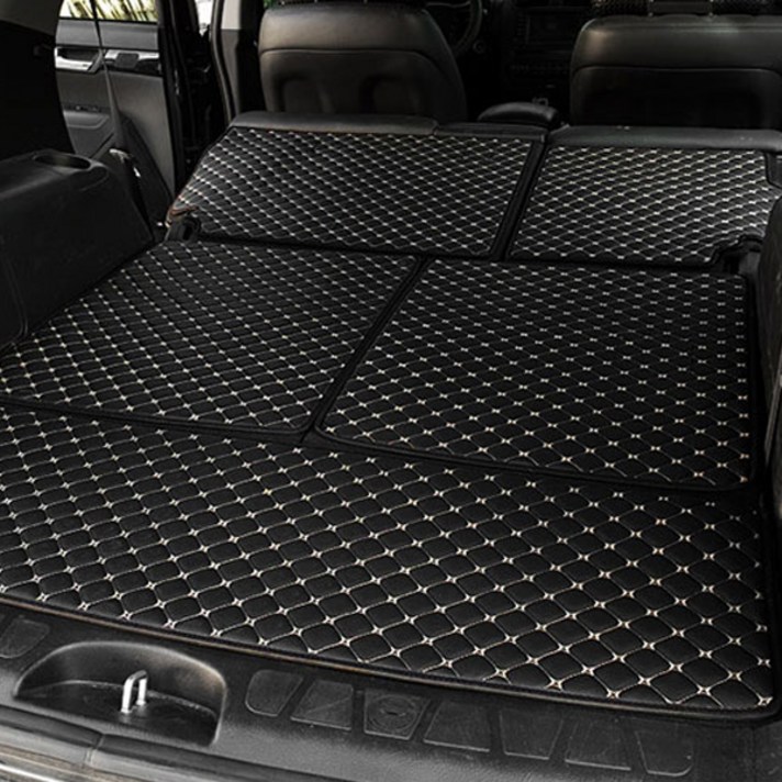 엑스원 퀄팅 레더 트렁크 매트 블랙, 기아, 모하비 7인승