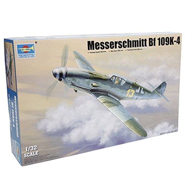 TRUMPETER 1/32 Messerschmitt Bf 109K-4 프라모델 전투기, 1개