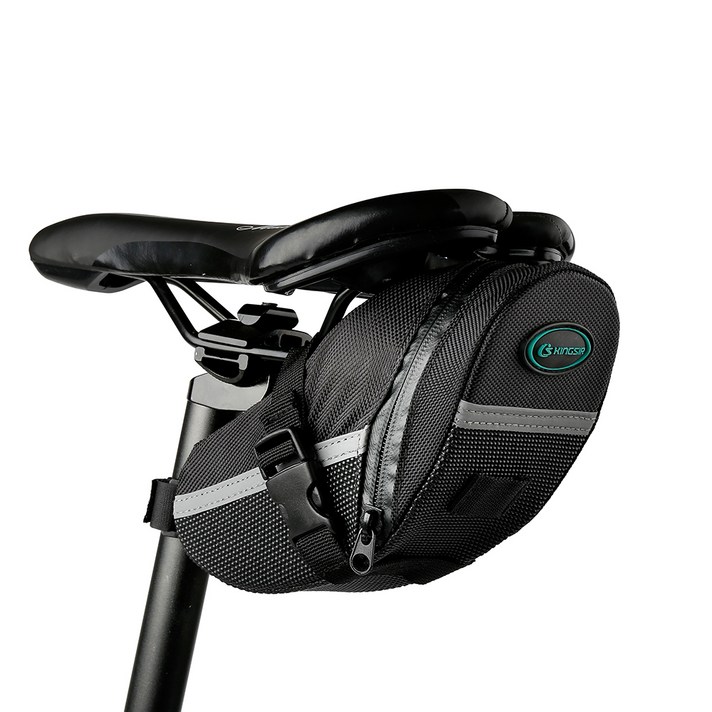 삼에스 킹썰 자전거 안장 가방, 블랙, 1개