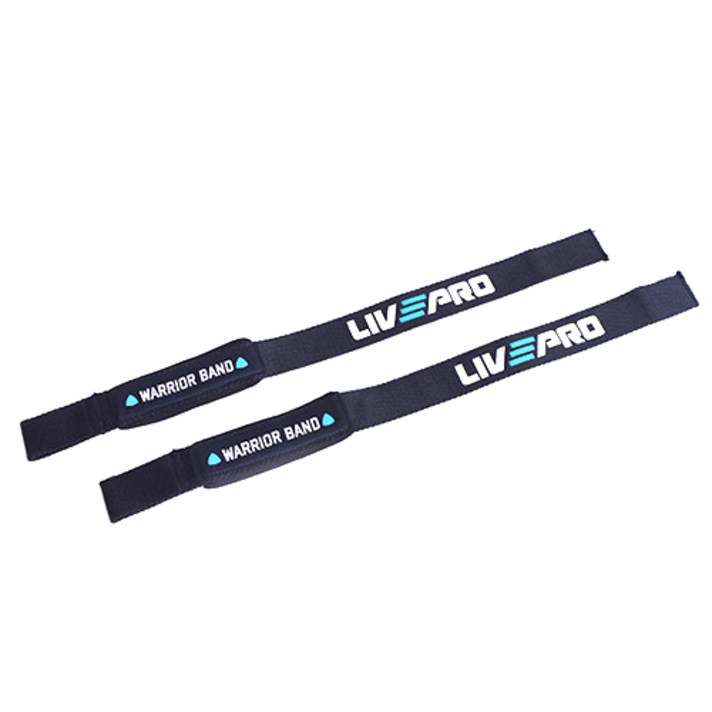 LIVEPRO 헬스 스트랩 세트, 블랙