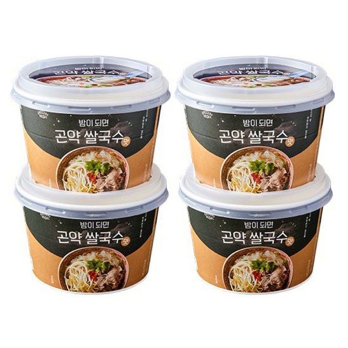 그로서리서울 밤이되면 곤약 쌀국수 맛, 195g, 4개입