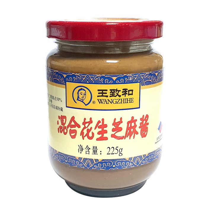 왕즈허 혼합 땅콩 즈마장 소스, 225g, 1개
