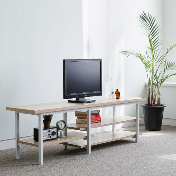 블루밍홈 그라츠TV테이블 거실장, 화이트