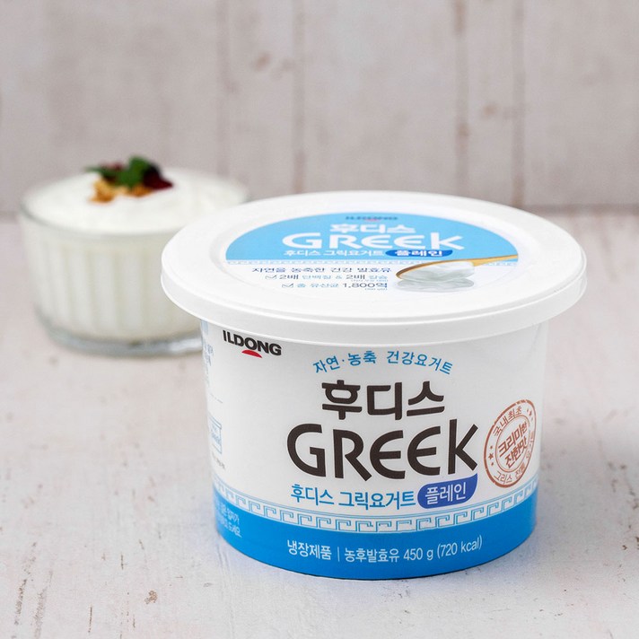후디스 그릭요거트 플레인, 450g, 1개