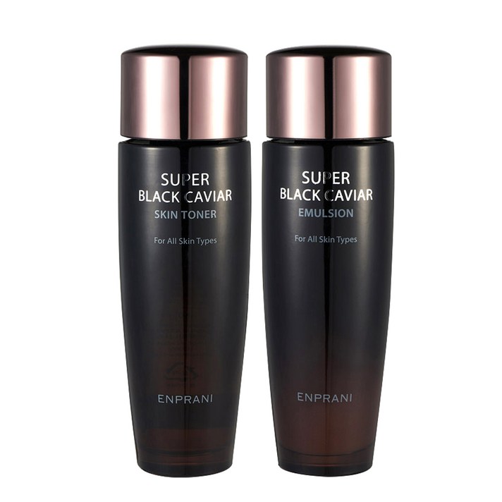 엔프라니 수퍼 블랙 캐비어 스킨 150ml + 에멀전 150ml, 1세트