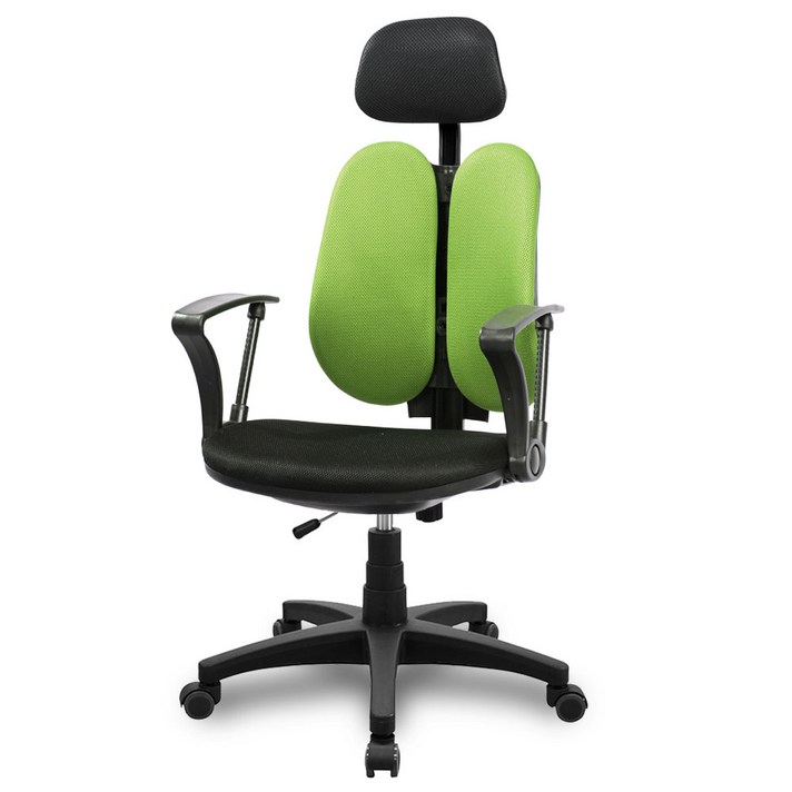 체어빌 스마트회전B 고급형 사무용의자 블랙 메쉬원단, 그린