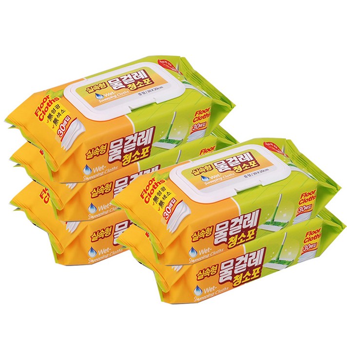 홈앤미 물걸레 청소포 30매, 5개입