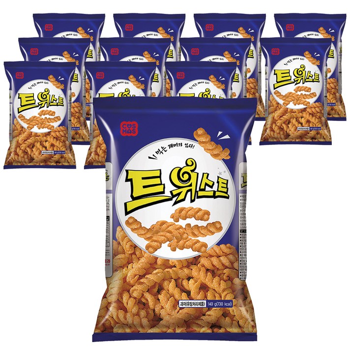 코스모스제과 트위스트, 140g, 12개