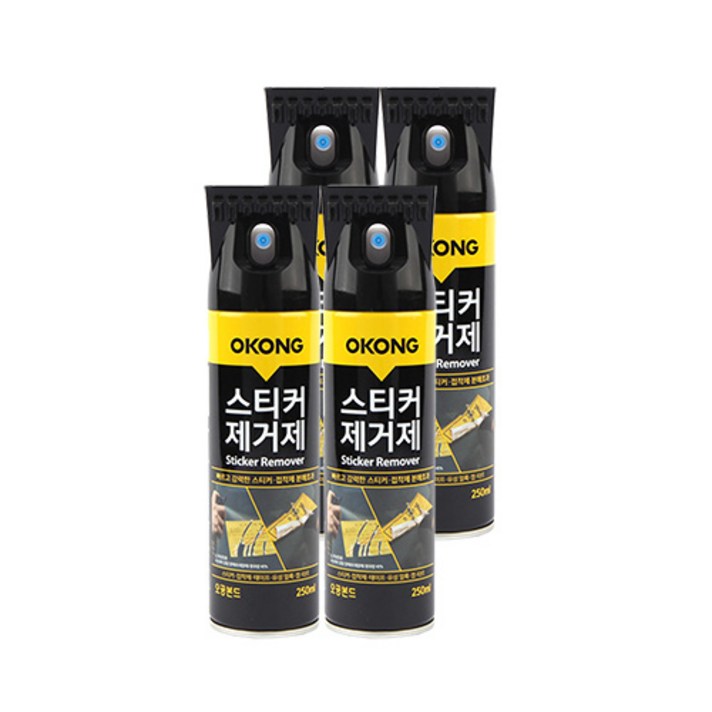 오공 스티커 제거제 250ml, 4개입