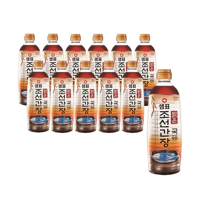 샘표 맑은 조선간장, 930ml, 12개입