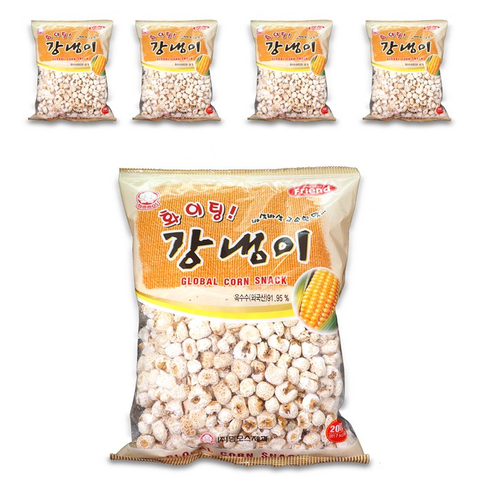 맘모스제과 화이팅 강냉이, 200g, 5개입