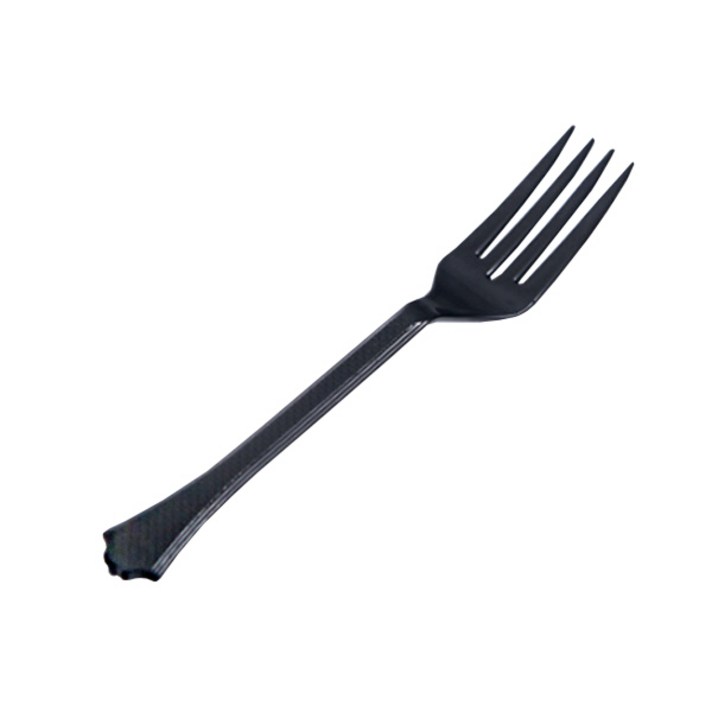 봄91 블랙 커트러리 포크, 1개입, 150개