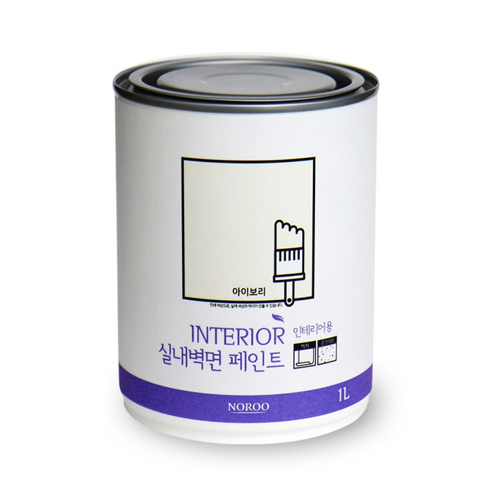 노루페인트 실내벽면용 페인트 1L, 아이보리