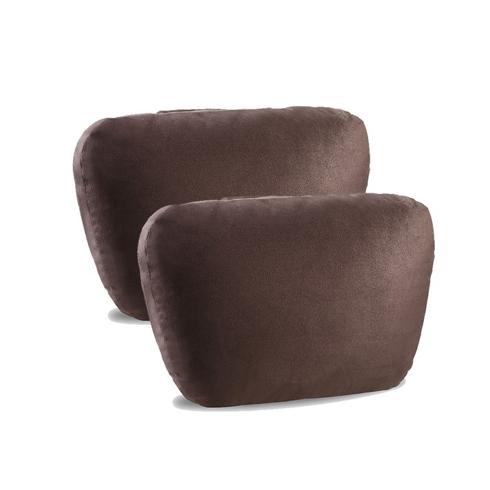 3S S급 차량용 목쿠션 2p, 모카