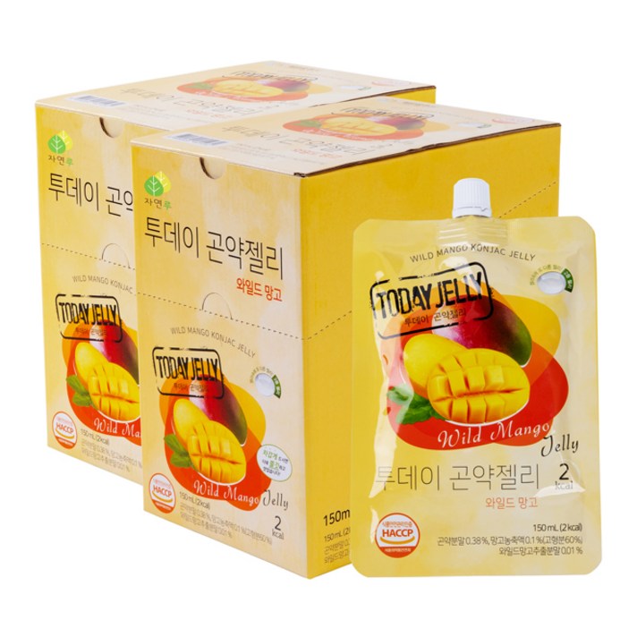 해맑음푸드 투데이 곤약젤리 와일드 망고, 150ml, 20개입