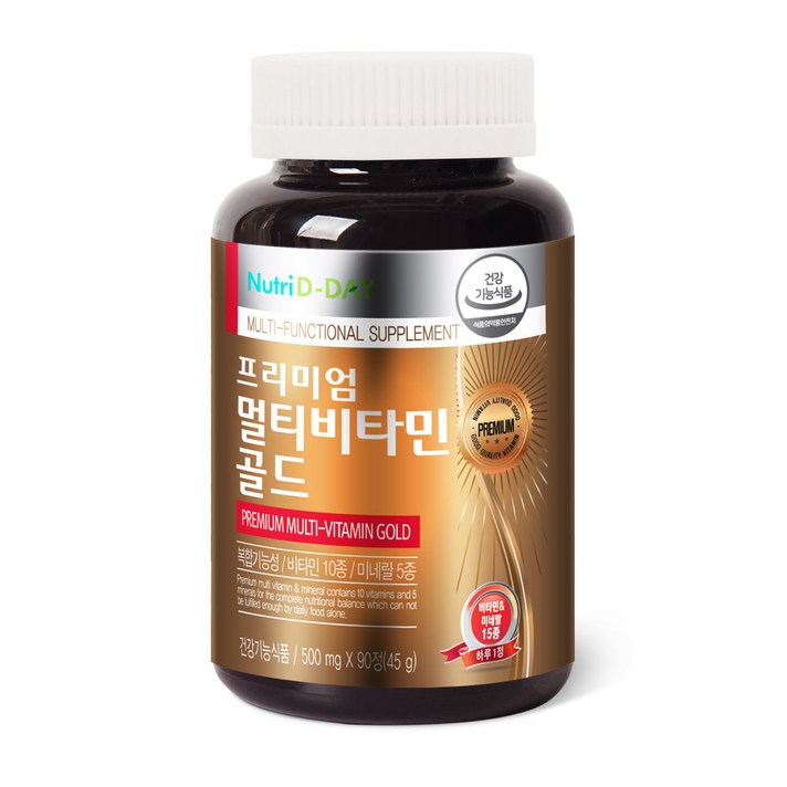 뉴트리디데이 프리미엄 멀티비타민 골드 90정, 1개