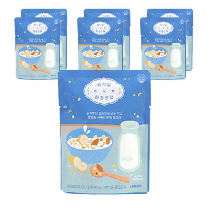 그로서리서울 미식당 뮤즐리 아몬드팝, 30g, 7개입
