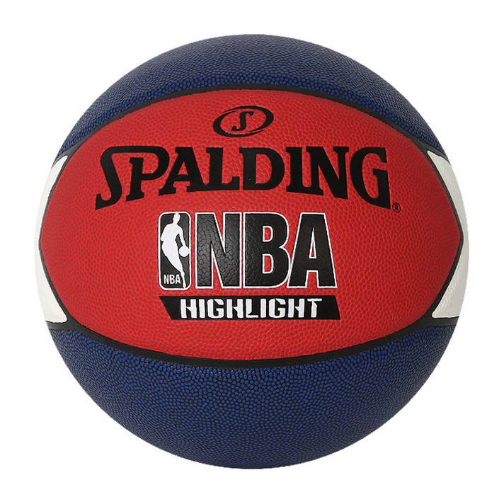 스팔딩 하이라이트 농구공 레드 + 화이트 + 블루, 76022Z