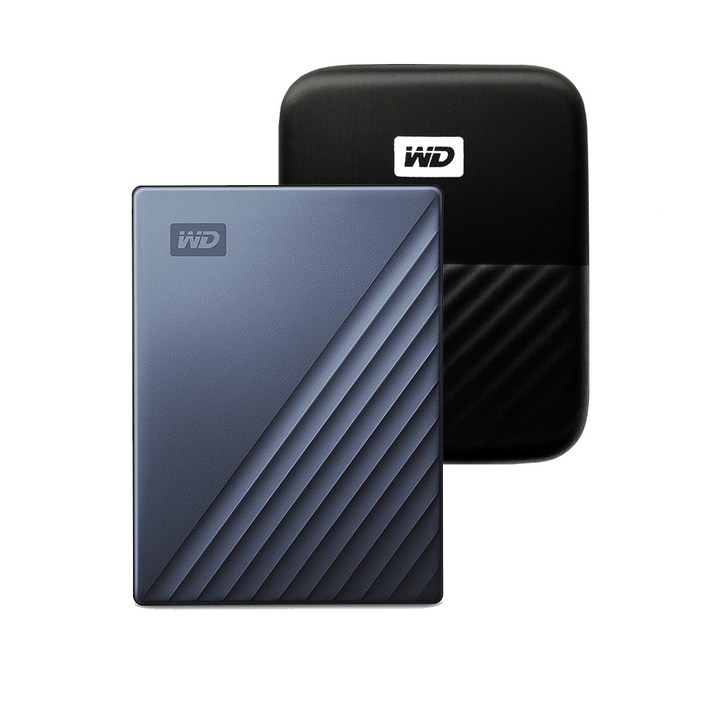 WD My Passport Ultra Type C 휴대용 외장하드 + 파우치, 2TB, 블루