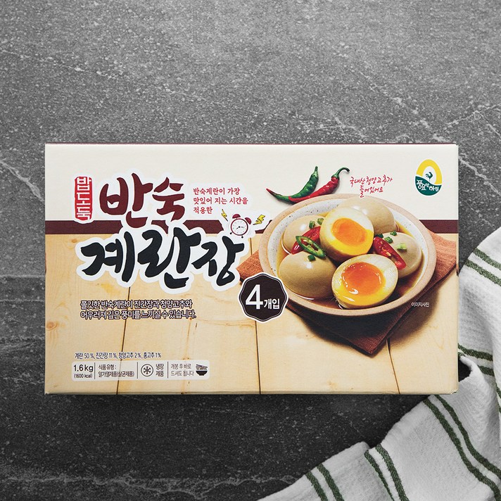 풍요한아침 밥도둑 반숙 계란장 4개입, 1.6kg, 1개