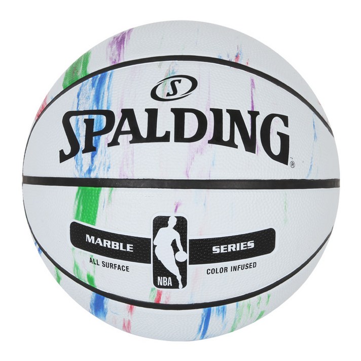 스팔딩 NBA 마블 시리즈 레인보 농구공 83-636Z