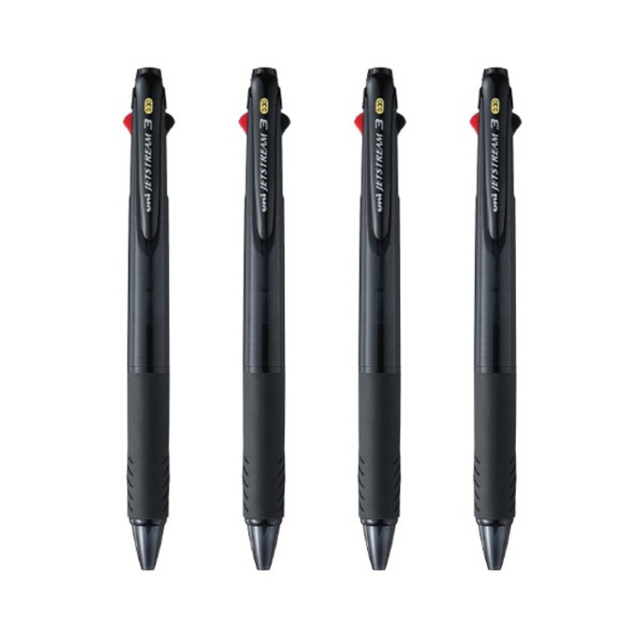 제트스트림 3색 볼펜 0.38mm, TB, 4개입