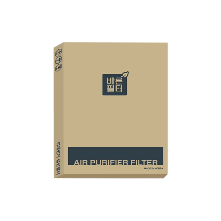바른필터 위닉스 공기청정기 제로2.0 호환용 H13필터 AZBE380/AZBS380-HWK