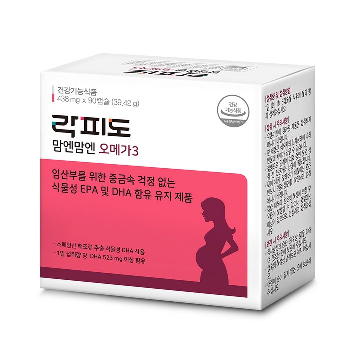 락피도 맘엔맘엔 오메가3, 90캡슐, 1개