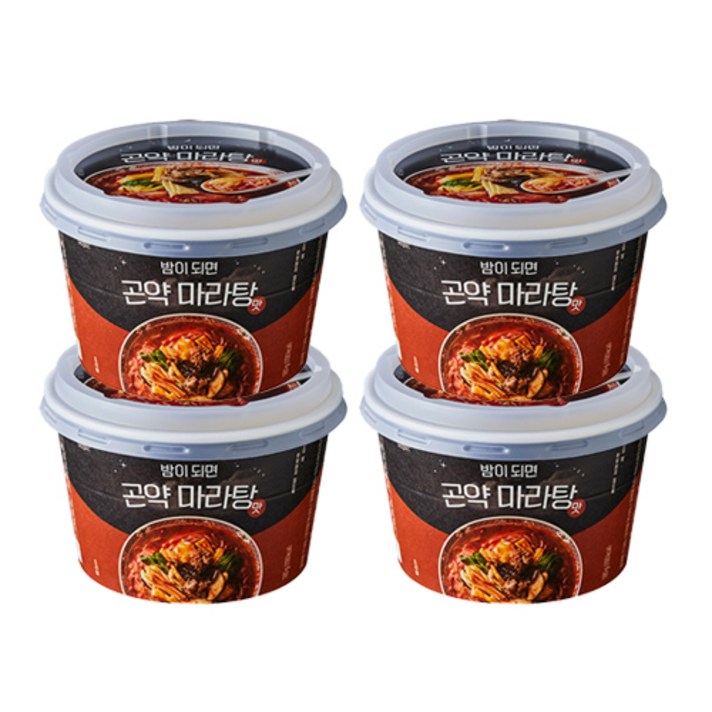 랩노쉬 밤이되면 곤약면 마라탕, 180g, 4개입