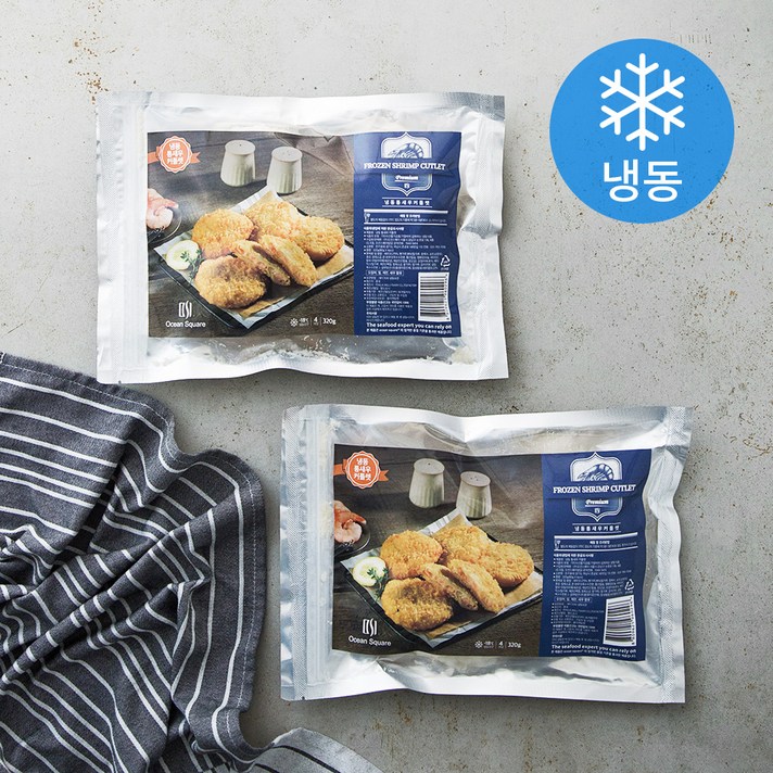 오션스퀘어 통새우 커틀렛 (냉동), 320g, 2개